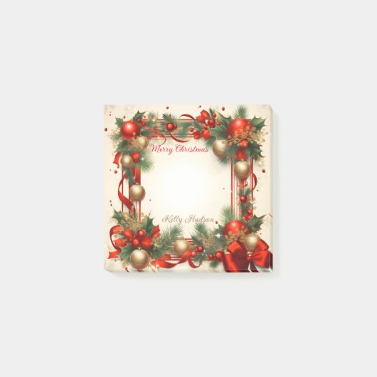 Frohe Weihnachten Post-it Klebezettel (Vorderseite)