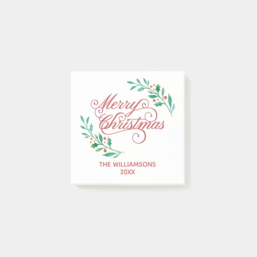 Frohe Weihnachten Post-it Klebezettel (Vorderseite)