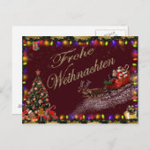 Frohe Weihnachten Postcard Postkarte (Vorne/Hinten)