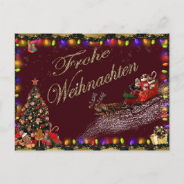 Frohe Weihnachten Postcard Postkarte