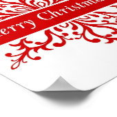frohe Weihnachten Poster (Ecke)