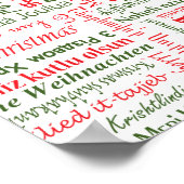 Frohe Weihnachten! Poster (Ecke)