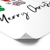 Frohe Weihnachten Poster (Ecke)