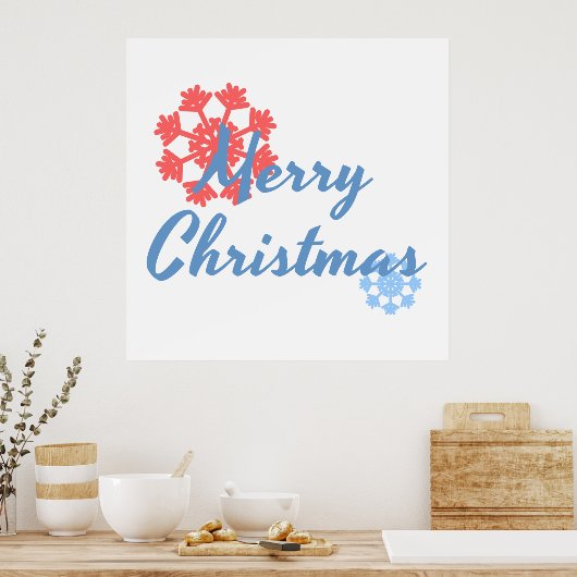 Frohe Weihnachten Poster (Küche)