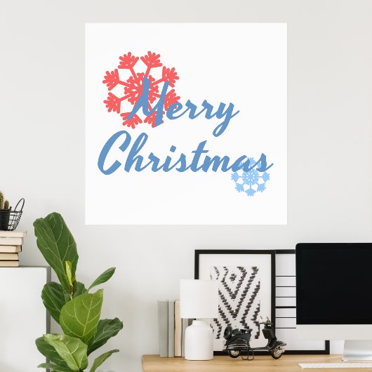 Frohe Weihnachten Poster (Heimbüro)