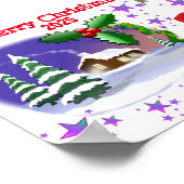 Frohe Weihnachten Poster (Ecke)