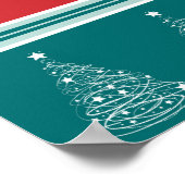 Frohe Weihnachten Poster (Ecke)