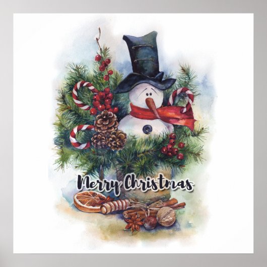 Frohe Weihnachten Poster (Vorne)