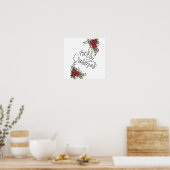 Frohe Weihnachten Poster (Küche)