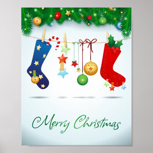 Frohe Weihnachten Poster (Vorne)