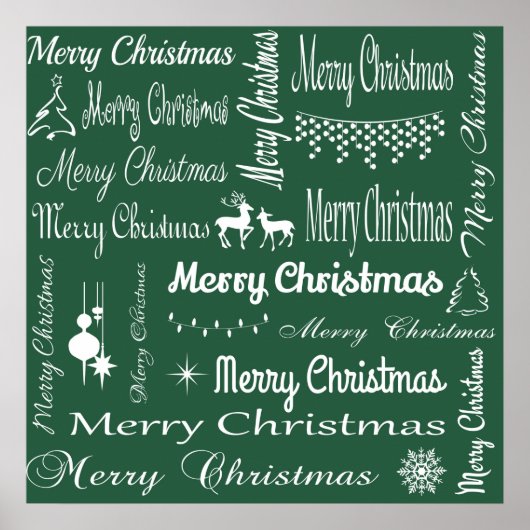 Frohe Weihnachten Poster (Vorne)