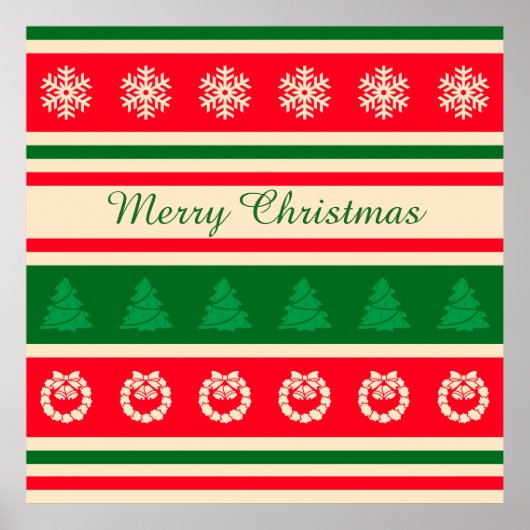 Frohe Weihnachten Poster (Vorne)