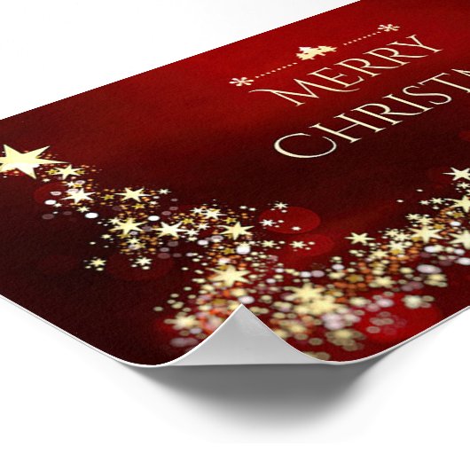 frohe Weihnachten Poster (Ecke)