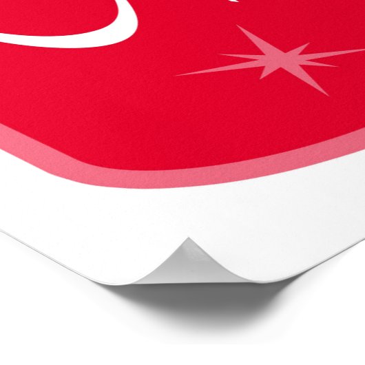 Frohe Weihnachten Poster (Ecke)