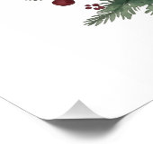 Frohe Weihnachten Poster (Ecke)