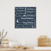Frohe Weihnachten Poster (Küche)
