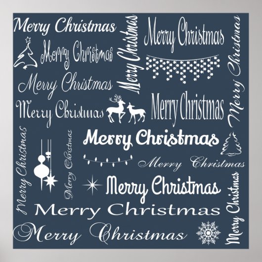 Frohe Weihnachten Poster (Vorne)