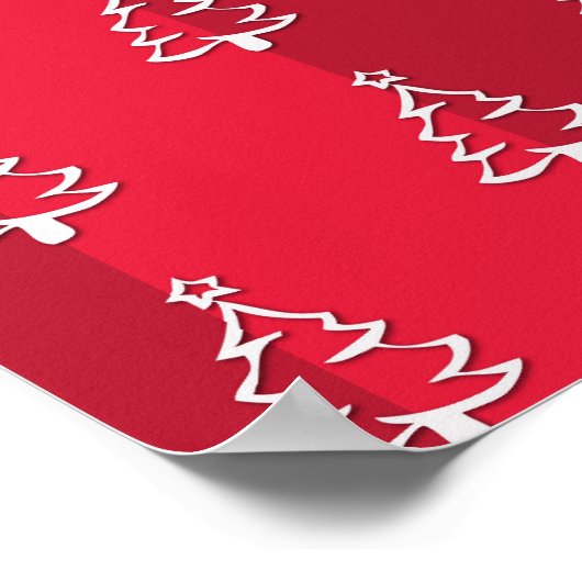 Frohe Weihnachten Poster (Ecke)