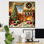 Frohe Weihnachten Poster (Heimbüro)
