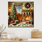 Frohe Weihnachten Poster (Küche)