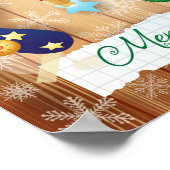 Frohe Weihnachten Poster (Ecke)