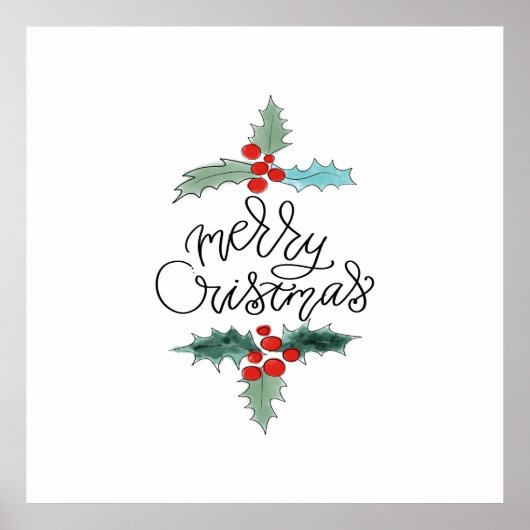 Frohe Weihnachten Poster (Vorne)