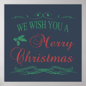 Frohe Weihnachten Poster (Vorne)