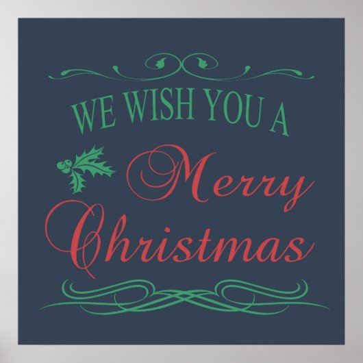 Frohe Weihnachten Poster (Vorne)