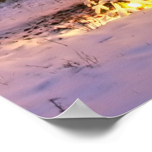 Frohe Weihnachten Poster (Ecke)