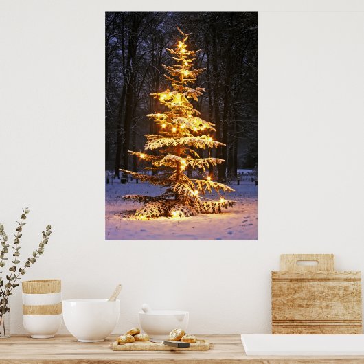 Frohe Weihnachten Poster (Küche)