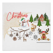 Frohe Weihnachten Poster (Vorderseite)