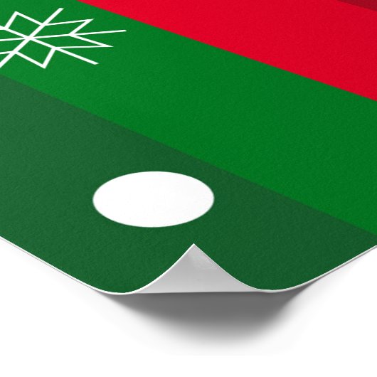 Frohe Weihnachten Poster (Ecke)