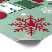 Frohe Weihnachten Poster (Ecke)