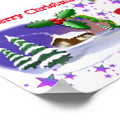 Frohe Weihnachten Poster (Ecke)