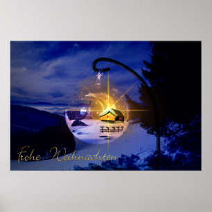 Frohe Weihnachten Poster