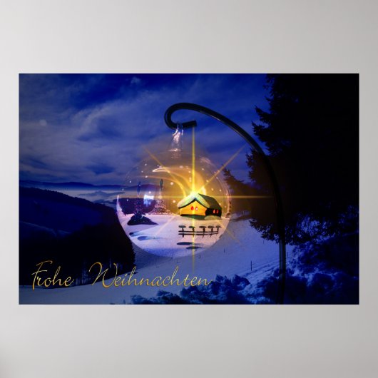 Frohe Weihnachten Poster (Vorne)