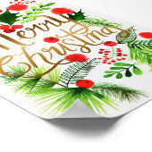 frohe Weihnachten Poster (Ecke)