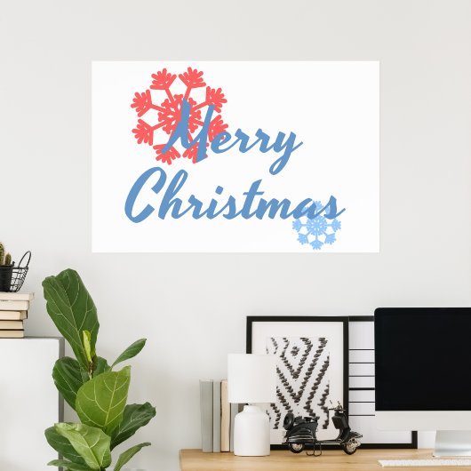 Frohe Weihnachten Poster (Heimbüro)