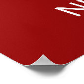 Frohe Weihnachten Poster (Ecke)