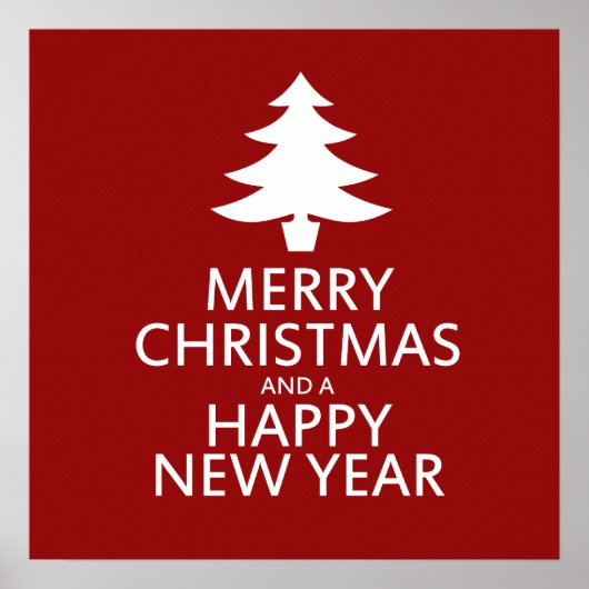 Frohe Weihnachten Poster (Vorne)