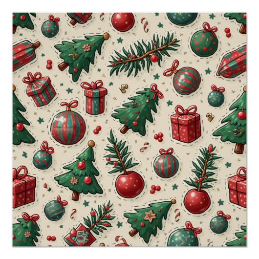 frohe Weihnachten Poster (Vorderseite)