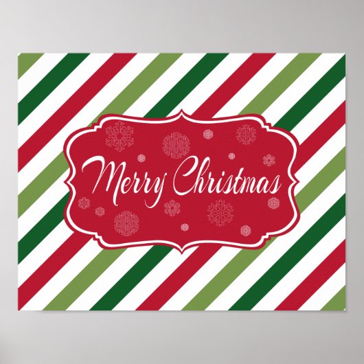 Frohe Weihnachten Poster (Vorne)