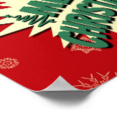 Frohe Weihnachten Poster (Ecke)