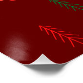 Frohe Weihnachten Poster (Ecke)