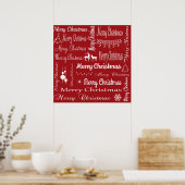 Frohe Weihnachten Poster (Küche)