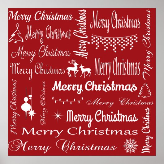 Frohe Weihnachten Poster (Vorne)