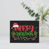 Frohe Weihnachten Postkarte (Stehend Vorderseite)