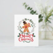 Frohe Weihnachten Postkarte (Stehend Vorderseite)