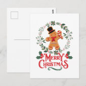 Frohe Weihnachten Postkarte (Vorne/Hinten)