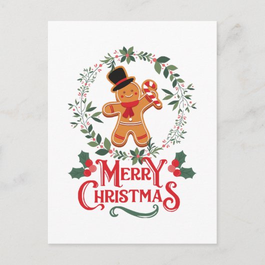 Frohe Weihnachten Postkarte (Vorderseite)